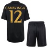 Maglia ufficiale Real Madrid Camavinga 12 Alternativa 2023-24 per Bambino